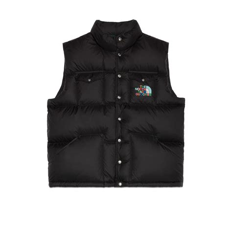 the north face gucci vest black|the north face gucci price.